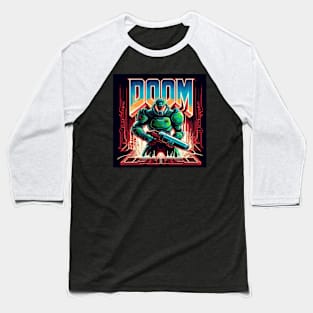 Doom System Shock Baseball T-Shirt